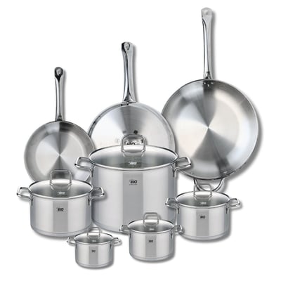 3 poêles 24/28/32cm + 5 faitouts 12/14/16/20/26cm PROFI CITRIN ELO