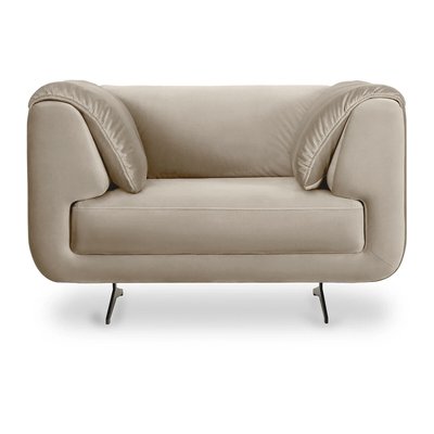 Кресло из велюра и металла SO'HOME