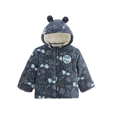 Doudoune bébé intérieur polaire avec capuche Félintrépide PETIT BEGUIN