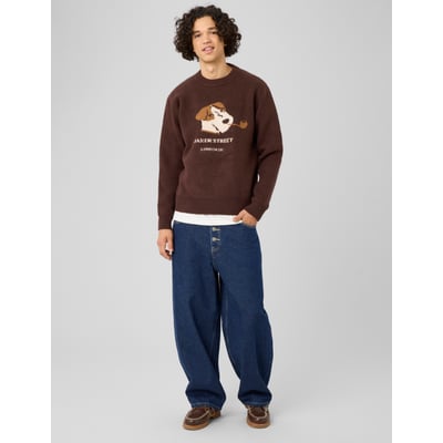 Pull col rond jacquard BZB