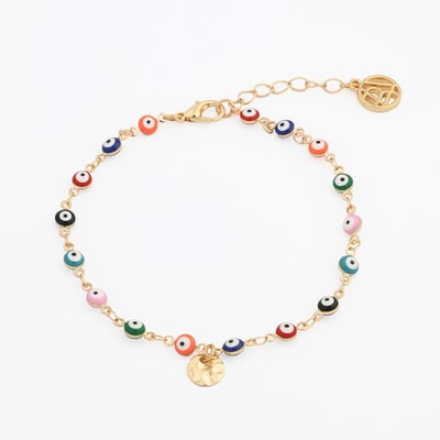 Chaine de cheville oeil multicolore BALABOOSTE