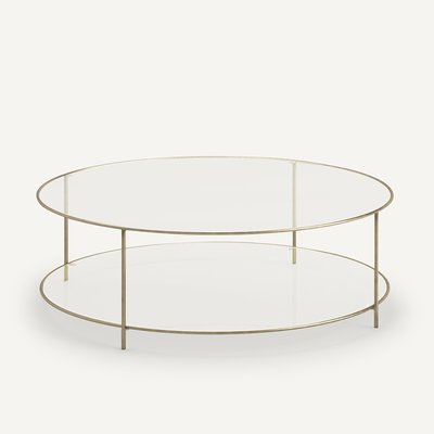 Sybil Tempered Glass Round Coffee Table AM.PM