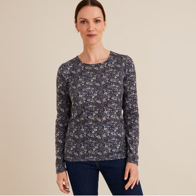 Printed Brushed T-Shirt ANNE WEYBURN