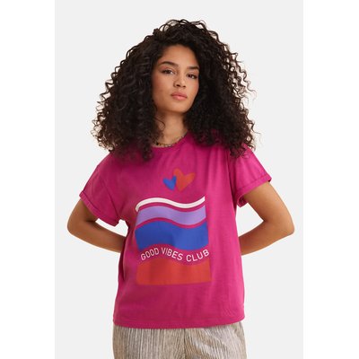 Tee-shirt message, rayures, cœurs ICODE