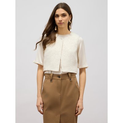 Gilet en tissu avec finition à paillettes OLTRE