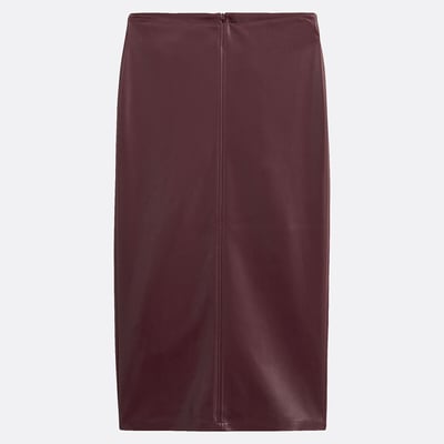 Jupe crayon, longueur midi, en simili LA REDOUTE COLLECTIONS