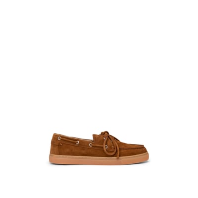 Chaussure bateau modèle Kara en cuir velours doux MARC O'POLO