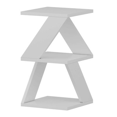 Bout de canapé Zig Zag en bois TOILINUX