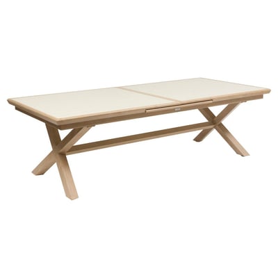 Table de jardin extensible 12 places en aluminium AXIOME HESPERIDE