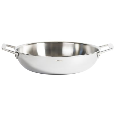 Plat sautoir en inox, 2 anses CASTEL'PRO CRISTEL