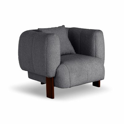 Кресло из обивки букле и массива бука SO'HOME