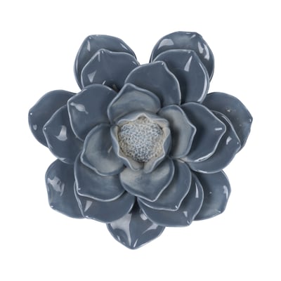 Déco murale fleur céramique 20.5cm EMDE