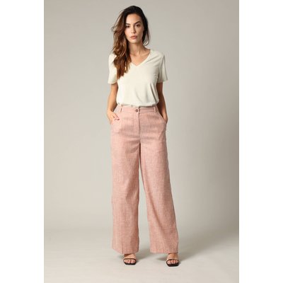 AZALIA - Pantalon large à rayures en coton mélangé  AZALIA DEELUXE