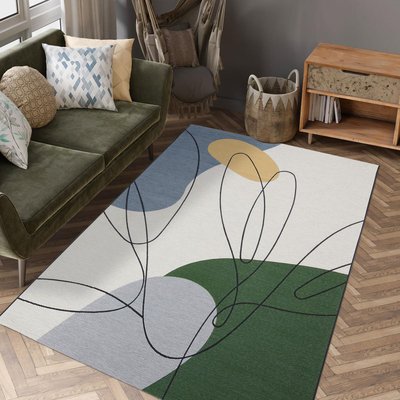 Tapis extérieur tissé kilim rectangle AZA UN AMOUR DE TAPIS