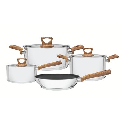 Trem de cozinha Brava antiaderente (4 peças), Tramontina TRAMONTINA