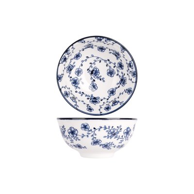 Lot de 4 Bols en porcelaine, FLOR AZUL COSY&TRENDY