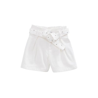 Short en jean ceinture clous et oeillets IKKS