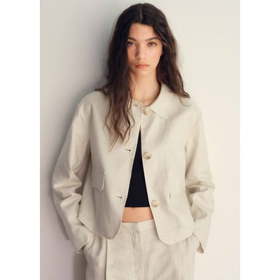 Veste en lin poches MANGO