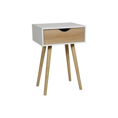 Table de Chevet Bois Modern Blanc OSTARIA