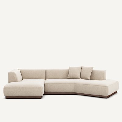 Offenes Ecksofa Jacopo mit Ecke links, meliertes Gewebe AM.PM