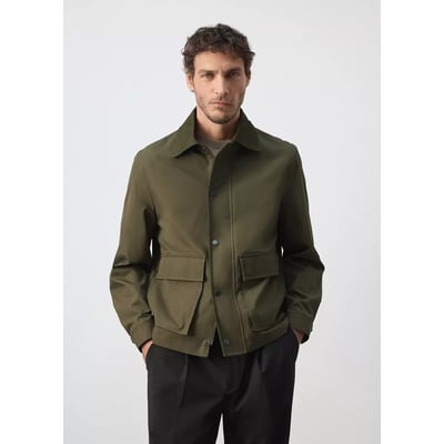 Veste en mélange de coton déperlante MANGO MAN