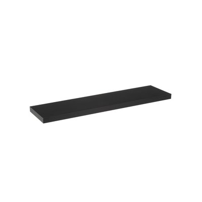 Étagère murale tablette en bois MDF noir - 100cm WADIGA