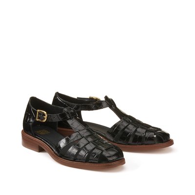 закрыты кожаные сандалии LA REDOUTE COLLECTIONS