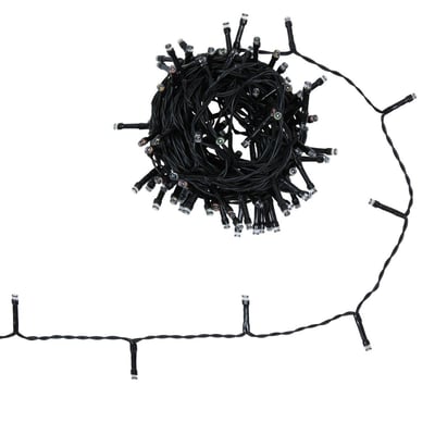 Guirlande lumineuse d'extérieur 10,8 m 144 LED blanc chaud 8 fonctions avec minuteur à piles FEERIC LIGHTS & CHRISTMAS