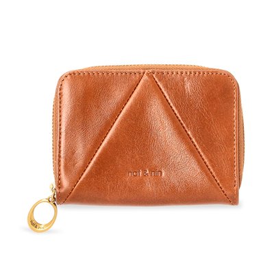 Portefeuille en cuir lisse DUNE GLACE NAT & NIN