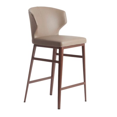 Tabouret en simili et acier ANGEL CERDA