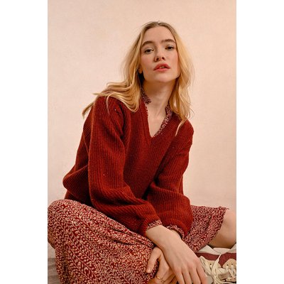 Gros pull rouge sale