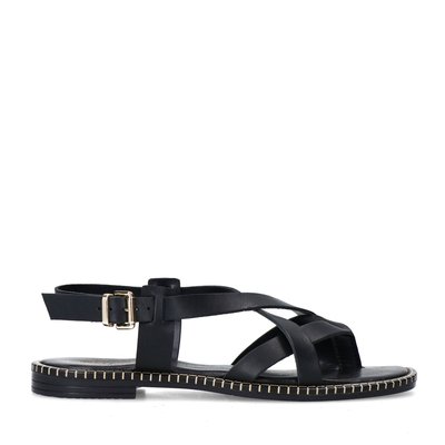 Sandales plates en cuir SACHA