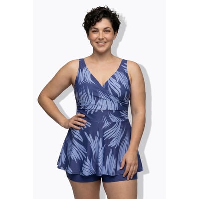 Robe de bain avec short. Bonnets souples ULLA POPKEN