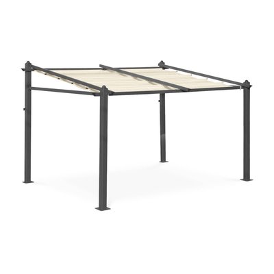 Pergola aluminium 3x4 m toile coulissante MURUM 3X4M SWEEEK