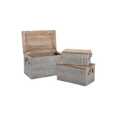 Coffre en poelet blanchi (Lot de 3) AUBRY GASPARD