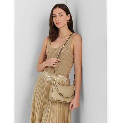 Сумка с ручками из кожи LAUREN RALPH LAUREN
