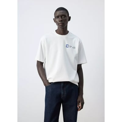 T-shirt 100 % coton imprimé MANGO MAN