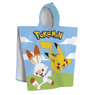 Cape de bain imprimée 100% coton, GRASS POKEMON