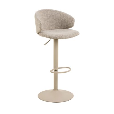 Lot de 2 tabourets de bar réglables en tissu et métal H61-82 cm- KORA DRAWER