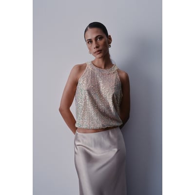TOP À SEQUINS SALSA JEANS