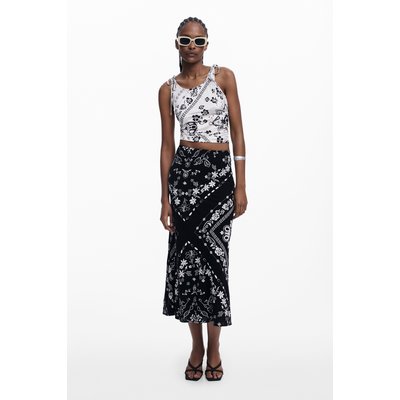 Jupe bandana noire DESIGUAL