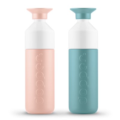 Lot de 2 Gourdes en acier inoxydable,INSULATED DOPPER