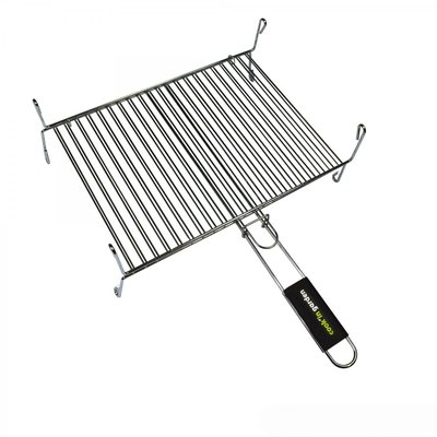 Grille double à pieds pour barbecue, 40x30 cm COOK IN GARDEN