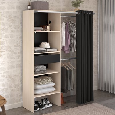 Dressing une colonne avec 4 niches et un tiroir TERRE DE NUIT