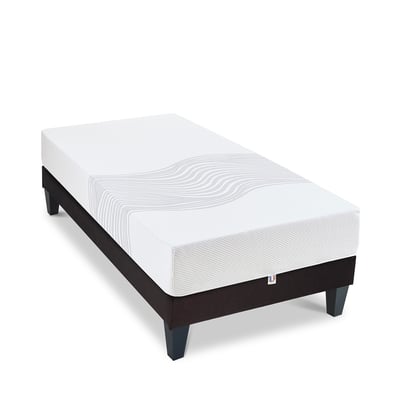 Ensemble Sensitive - Matelas ferme mémoire de forme + Sommier tri-lattes - 21 cm d'épaisseur OLYMPE LITERIE