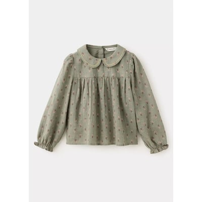 Blouse en coton à fleurs MANGO BABY