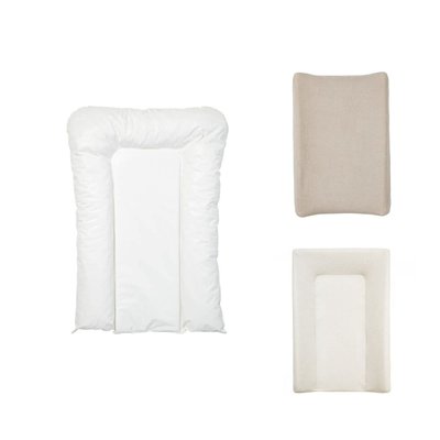 Pack matelas à langer flocons écru + 2 housses écrue et taupe BABYCALIN