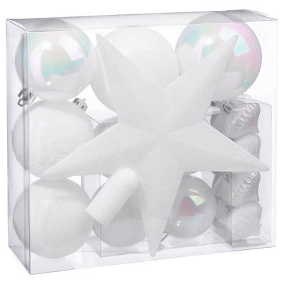 Kit de sapin "Colorama de Noël" 18 pièces blanc FEERIC LIGHTS & CHRISTMAS