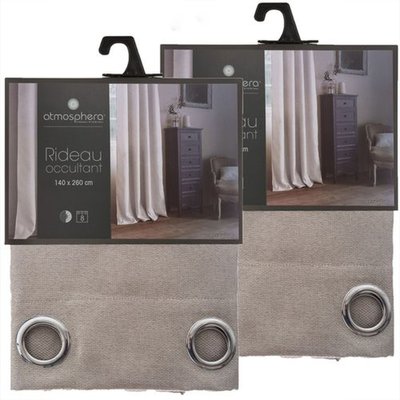 Lot de 2 Rideaux occultants Elena en Polyester TOILINUX