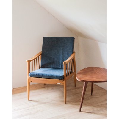 Fauteuil bleu Jakob N°165 - Bon état DEBONGOUT